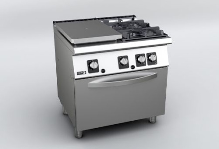 Plinski štednjaci sa čvrstom pločom i otvorenim plamenicima